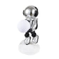 Lighted Astronaut Sculpture Black & Silver Small by Finesse Decor AST-001SM-BLK/SLV