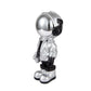Astronaut Sculpture Black & Silver Small by Finesse Decor AST-002SM-BLK/SLV