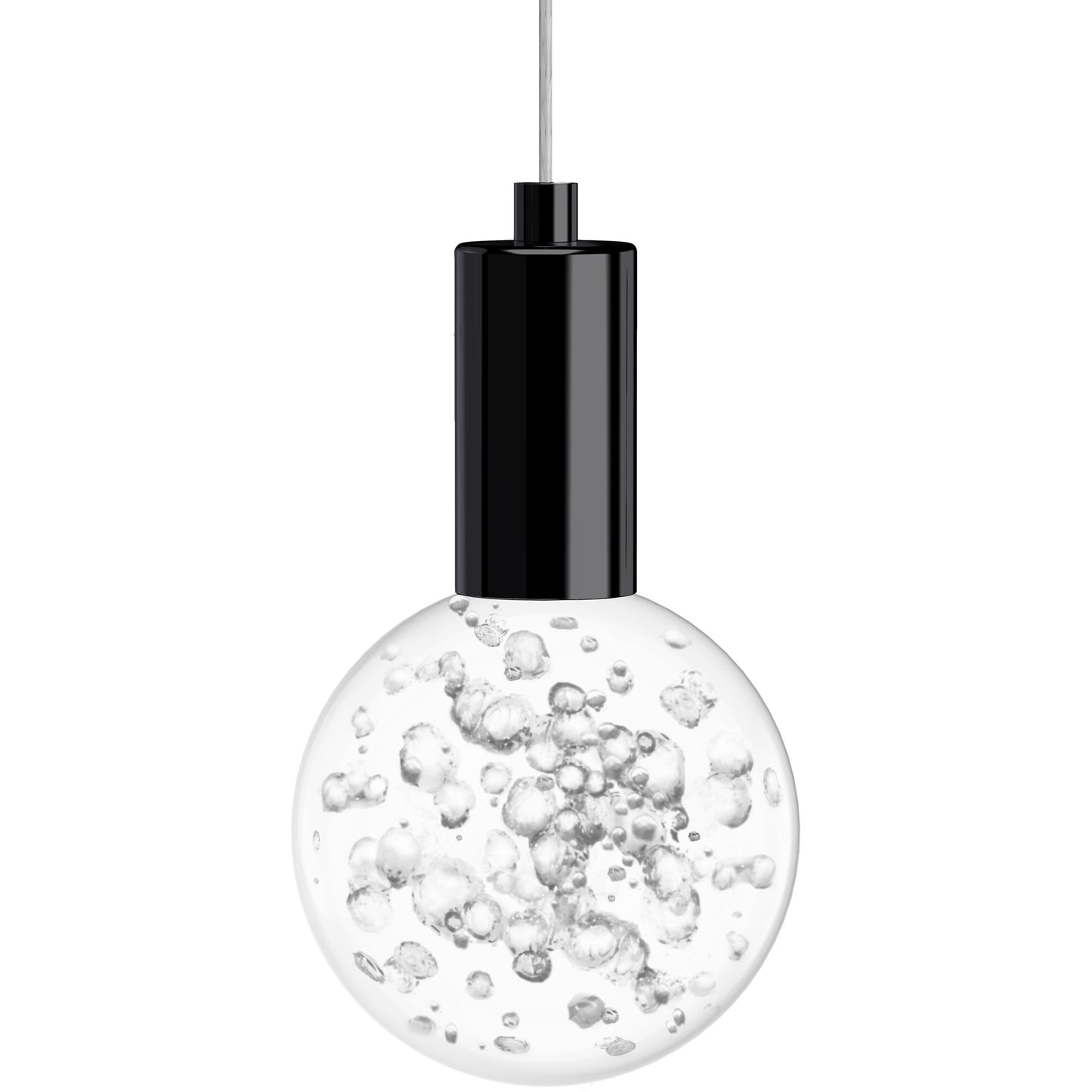 BlackJack Lighting Acrylic Globe 3" Small Pendant Light