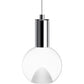 BlackJack Lighting Acrylic Globe 3" Small Pendant Light