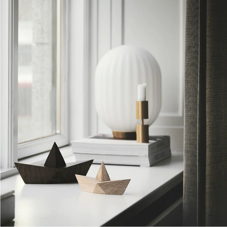 Boyhood Admiral Paper Boat wooden figure in oak, Small (image 7)