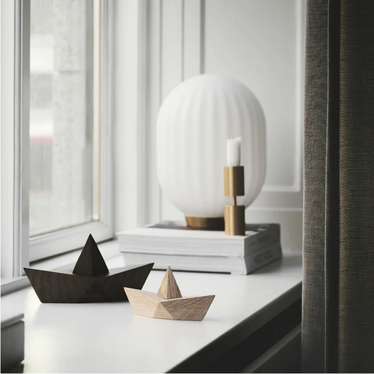 Boyhood Admiral Paper Boat wooden figure in oak, Small (image 7)