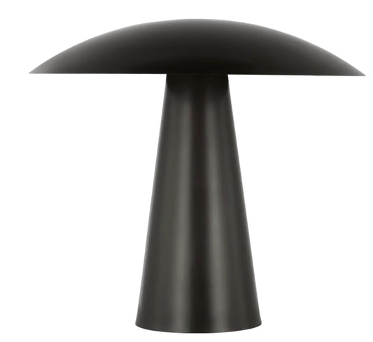 Aegis Sltb32527 Luxury Bedside LED Table Lamp Travertine Base by Visual & Comfort & Co