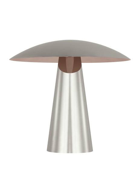Aegis Sltb32527 Luxury Bedside LED Table Lamp Travertine Base by Visual & Comfort & Co