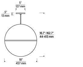 Akova 18 Globe Pendant Light by Visual & Comfort & Co