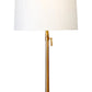 Alexis Cordless Table Lamp - Antique Brass with Linen Shade by Modern Lantern