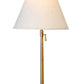Alexis Cordless Table Lamp with Dark Antique Brass Finish and Beige Empire Shade