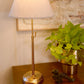 Alexis Cordless Table Lamp with Beige Empire Shade