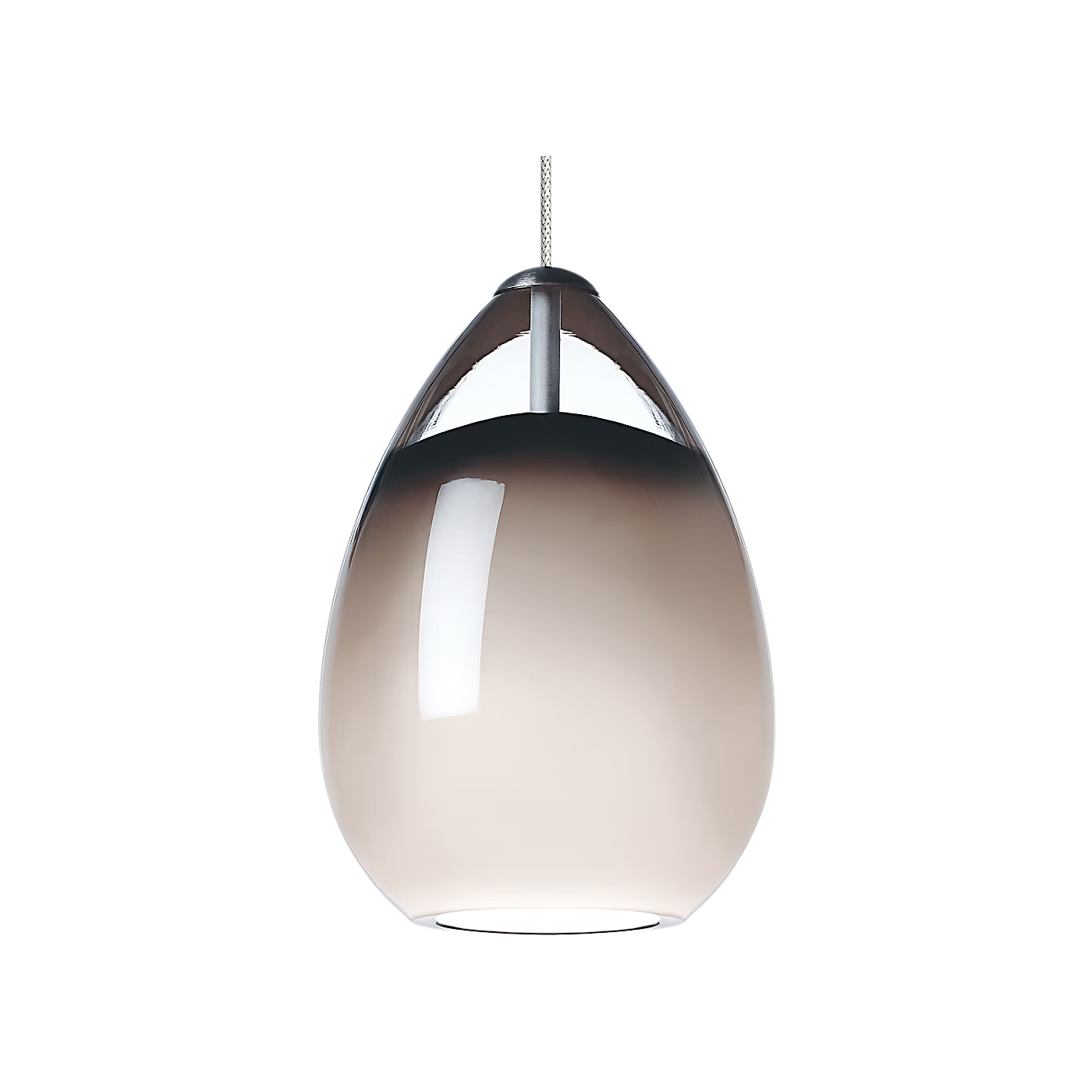 Decorative glass pendant light with warm 3000K illumination