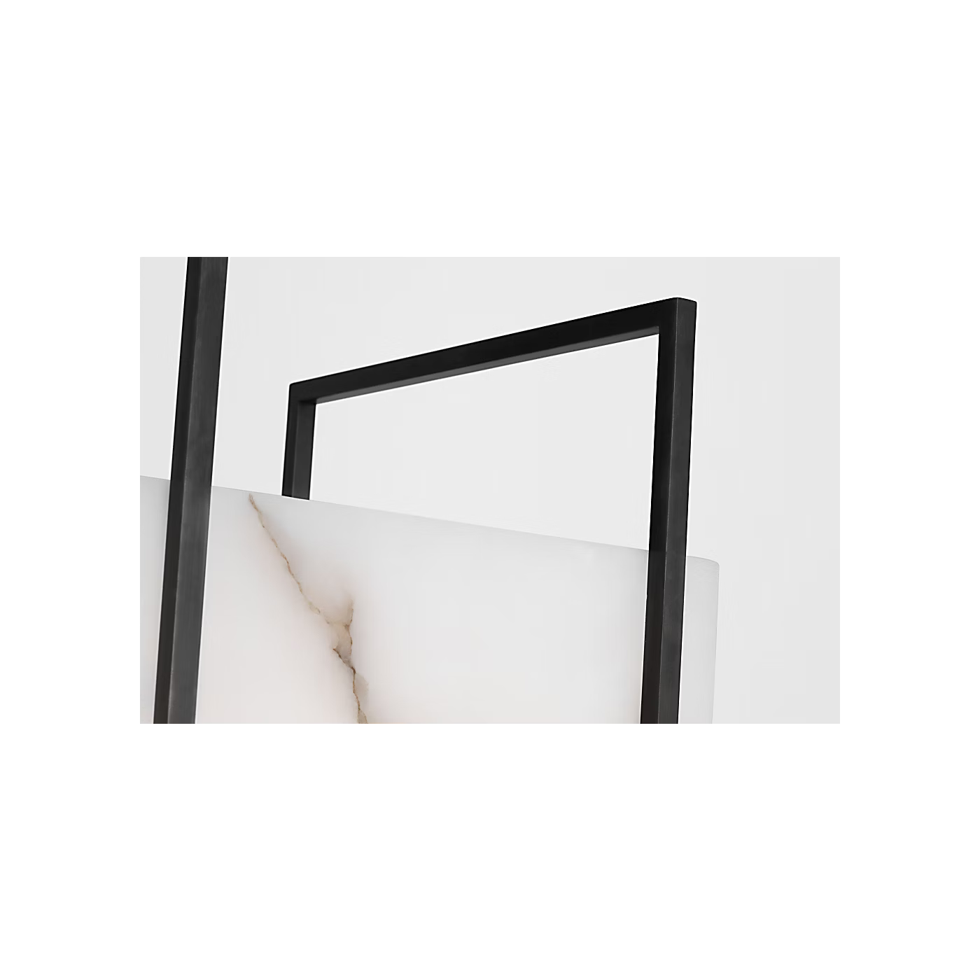 premium LED table lamp bronze and alabaster for modern interiors