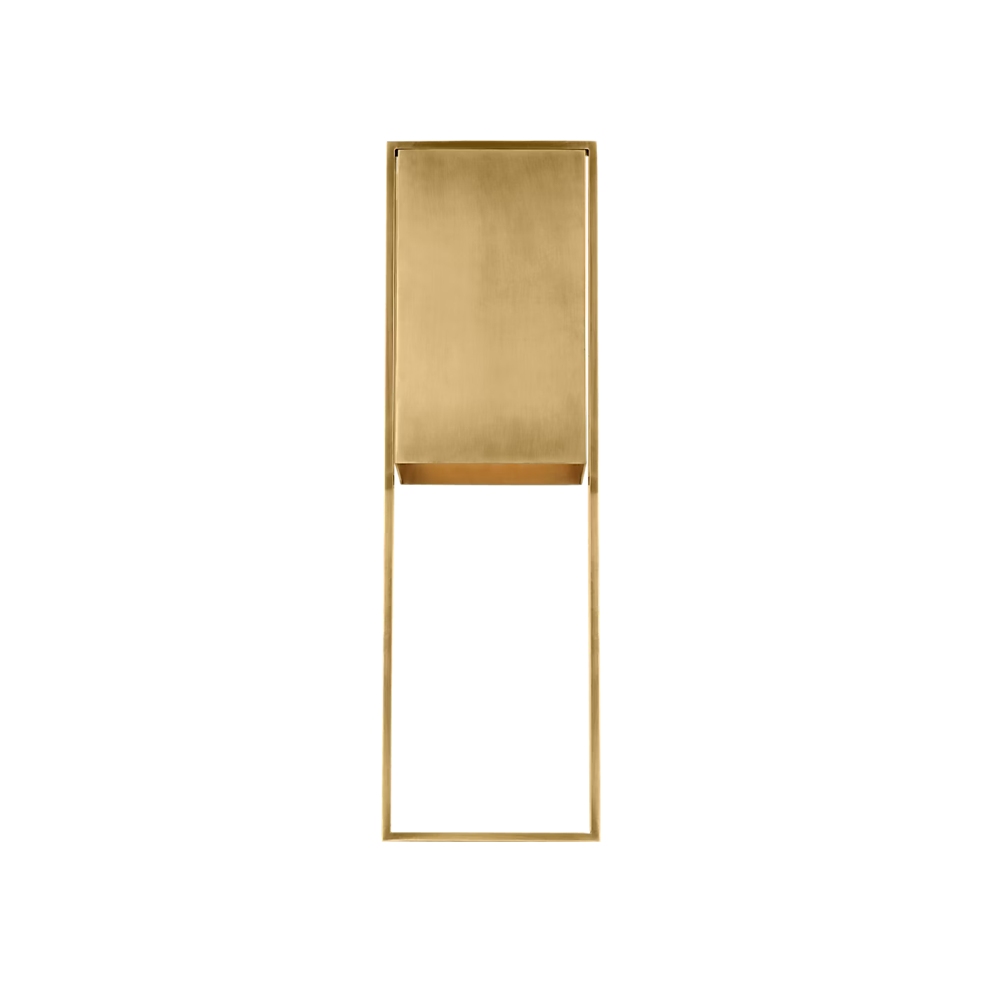 Exterior LED wall light antique brass finish wet rated Alude fixture