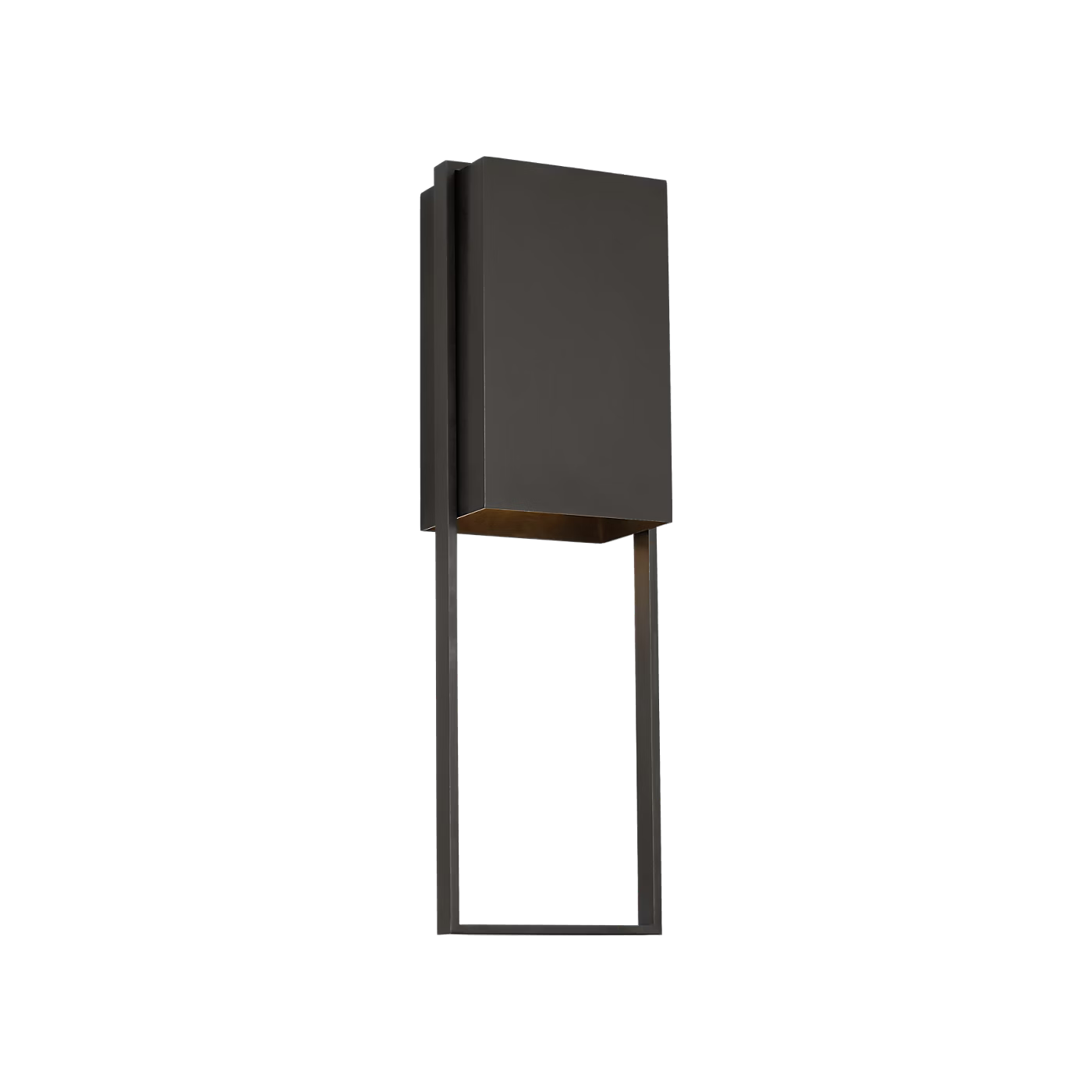 Contemporary bronze LED wall light for entryway and porch Alude 24