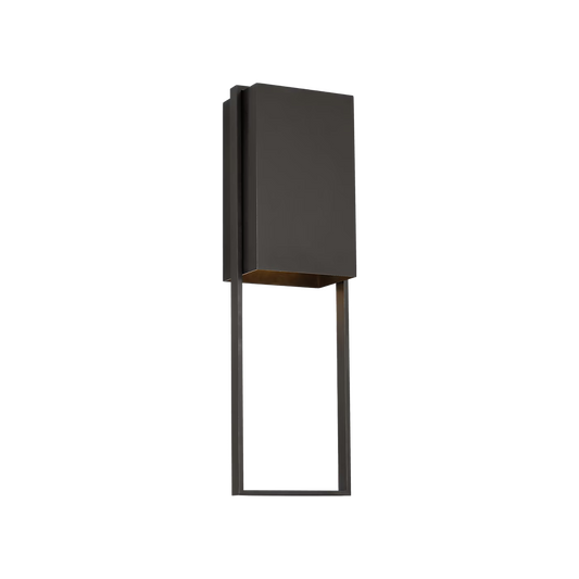 Contemporary bronze LED wall light for entryway and porch Alude 24