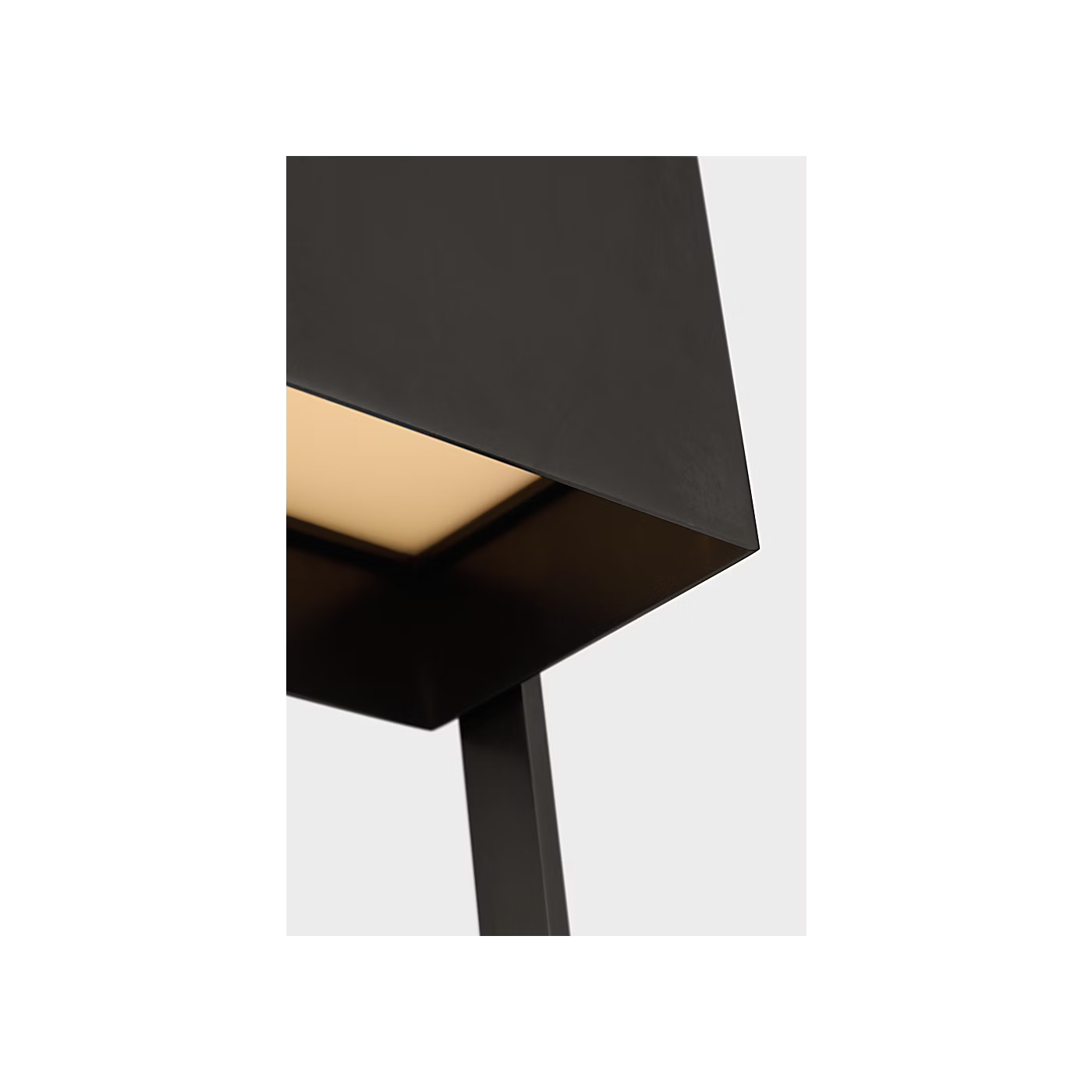 Alude 24 inch bronze outdoor wall light close up halo design detail