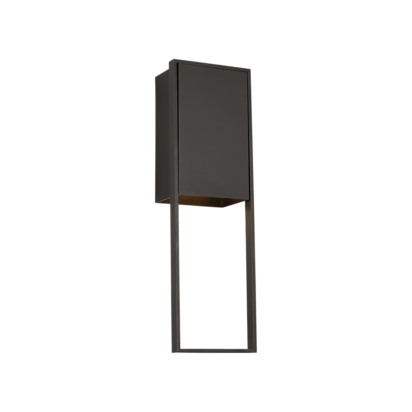 Bronze aluminum outdoor wall light modern cubic design Alude fixture