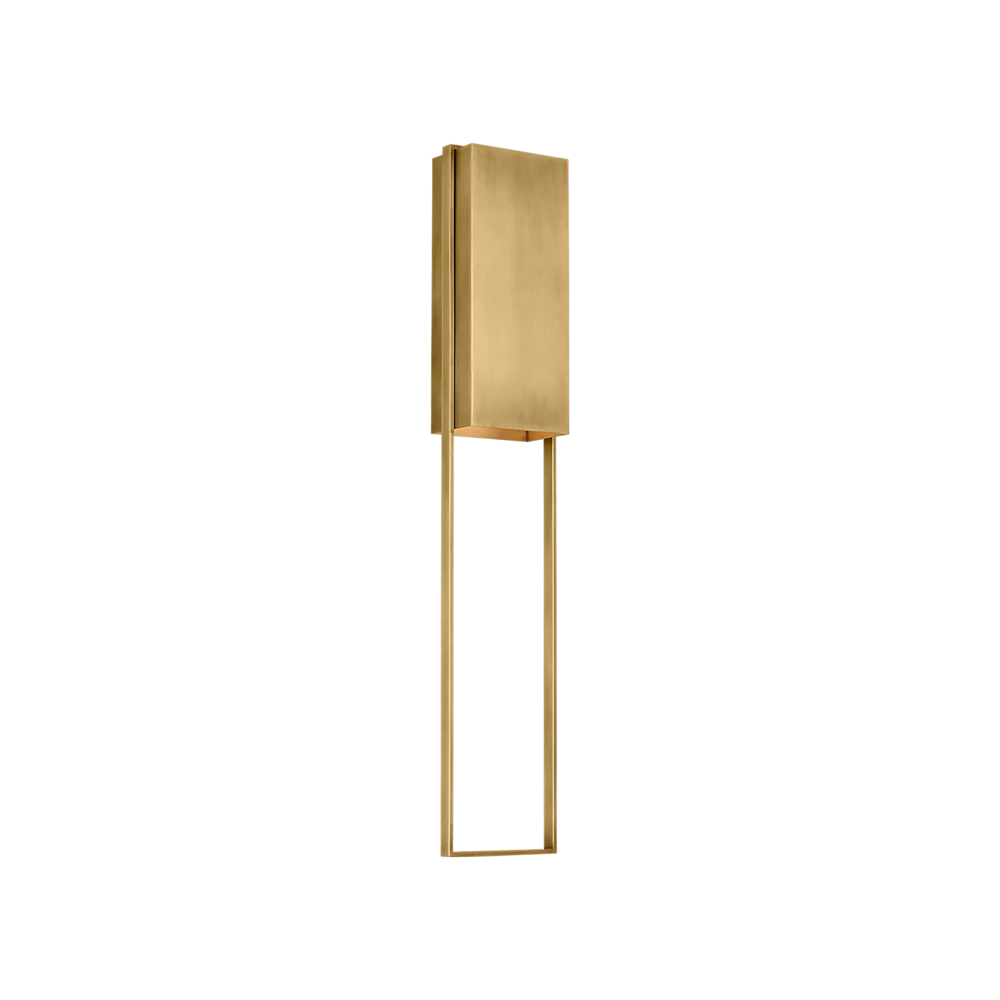 Contemporary brass LED wall light for residential and hotel use
