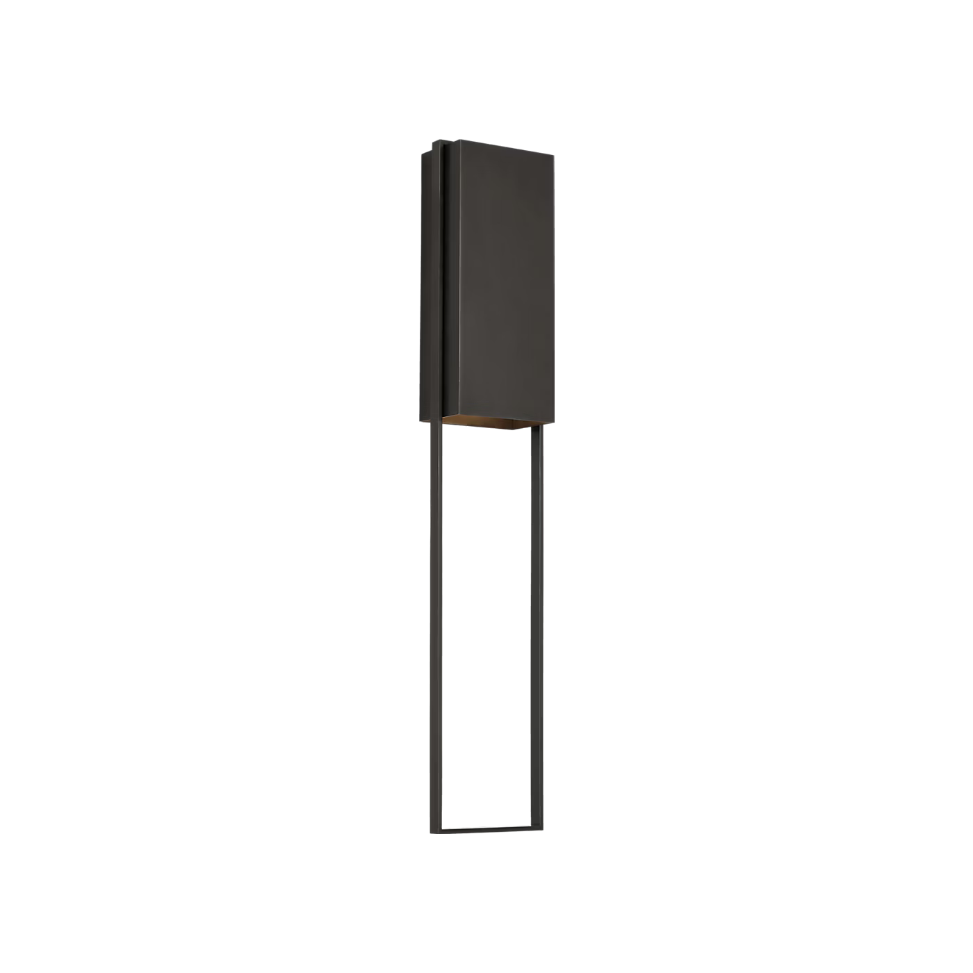 Tall bronze wall light fixture for patio entryway exterior lighting