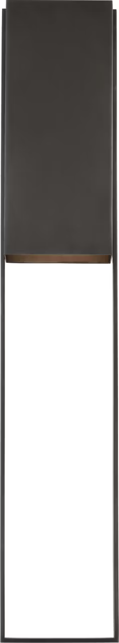 Modern industrial bronze wall light with geometric design outdoor