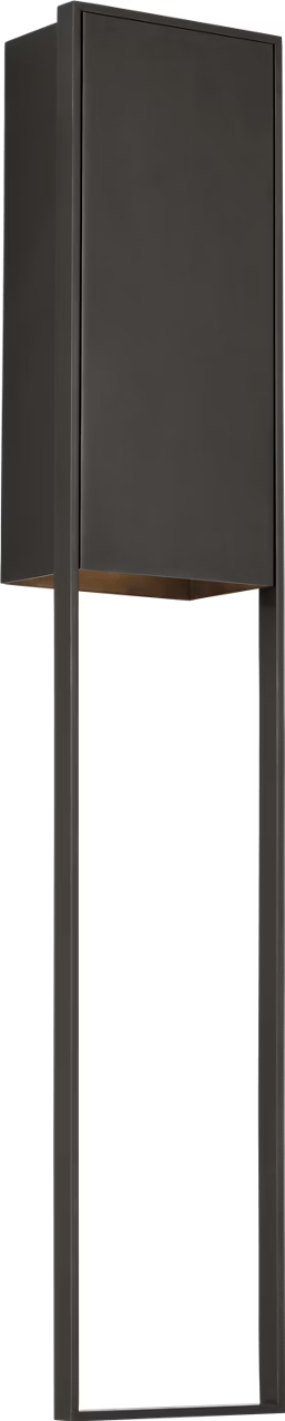 Bronze finish modern wall sconce outdoor wet rated LED fixture