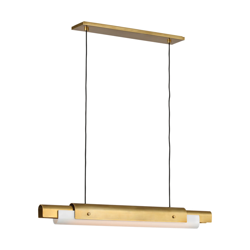 Ambrose 36-inch Linear LED Chandelier Dining Kitchen by Visual & Comfort & Co