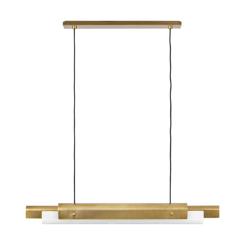 Ambrose 36-inch Linear LED Chandelier Dining Kitchen by Visual & Comfort & Co