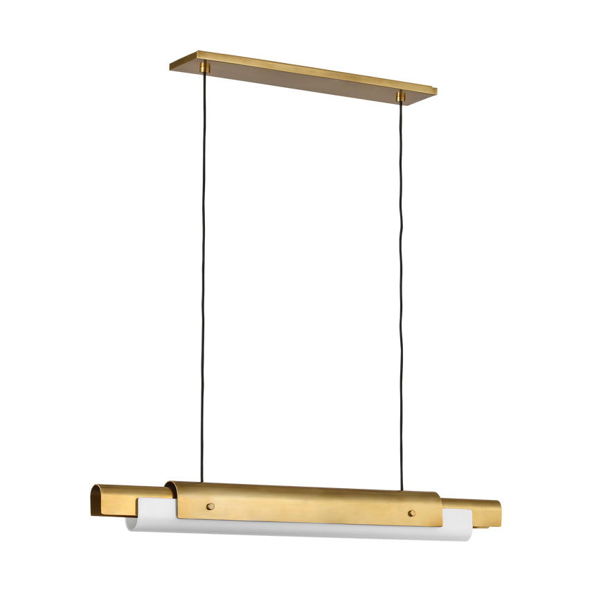 Ambrose 36-inch Linear LED Chandelier Dining Kitchen by Visual & Comfort & Co