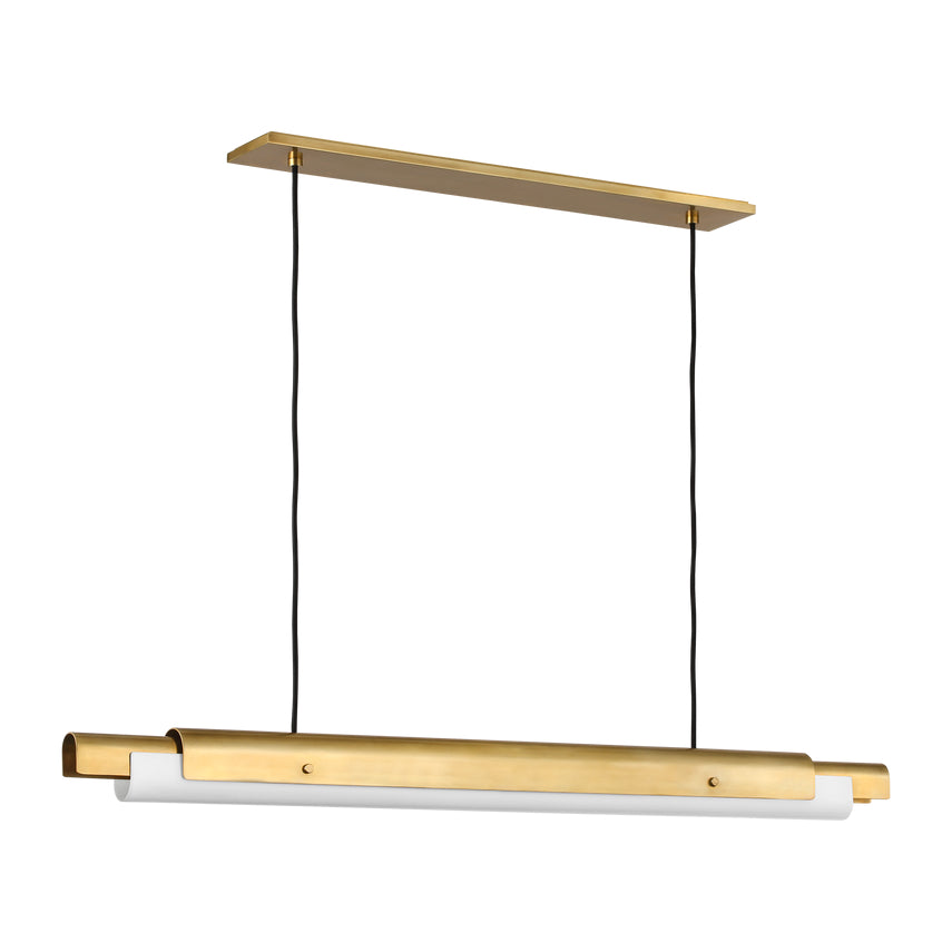 Ambrose 54-inch Linear LED Chandelier Dining Island by Visual & Comfort & Co