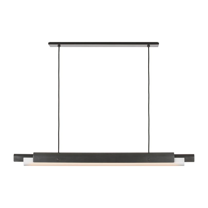 Ambrose 54-inch Linear LED Chandelier Dining Island by Visual & Comfort & Co
