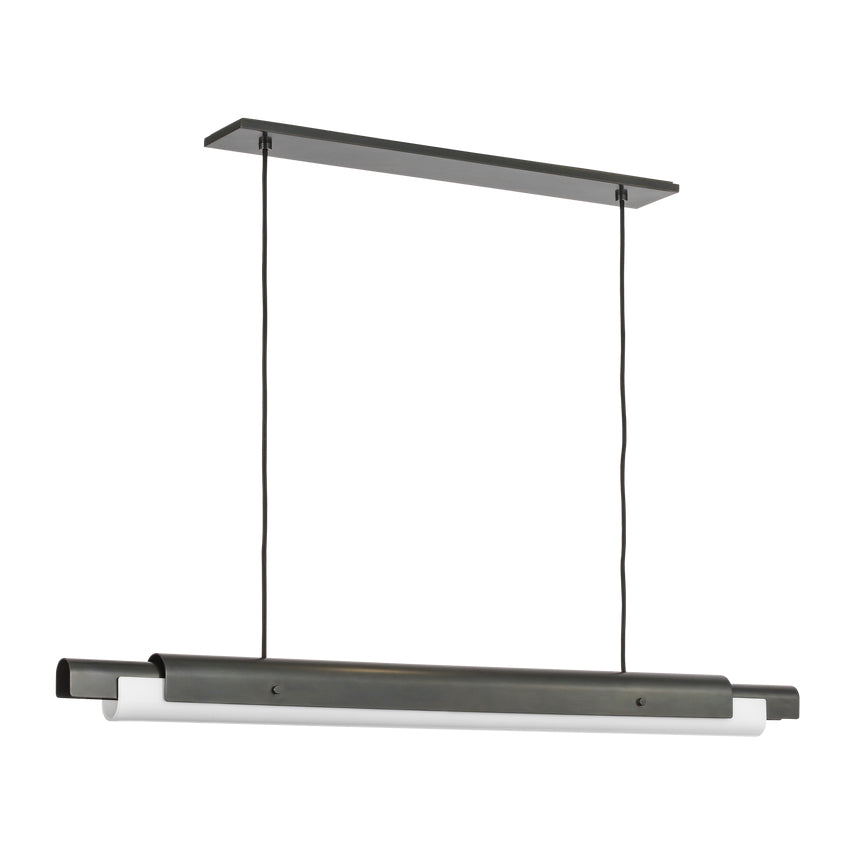 Ambrose 54-inch Linear LED Chandelier Dining Island by Visual & Comfort & Co
