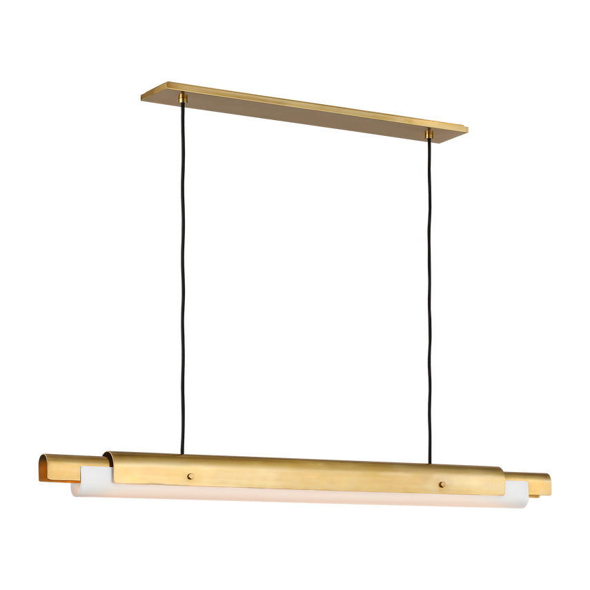 Ambrose 54-inch Linear LED Chandelier Dining Island by Visual & Comfort & Co