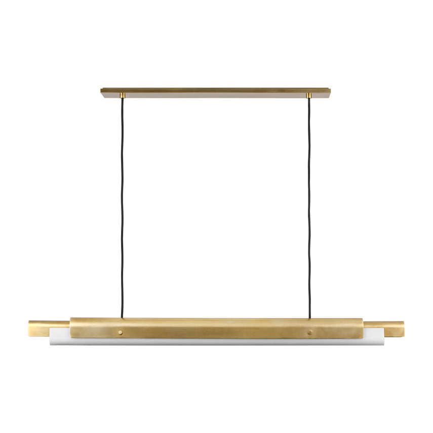 Ambrose 54-inch Linear LED Chandelier Dining Island by Visual & Comfort & Co