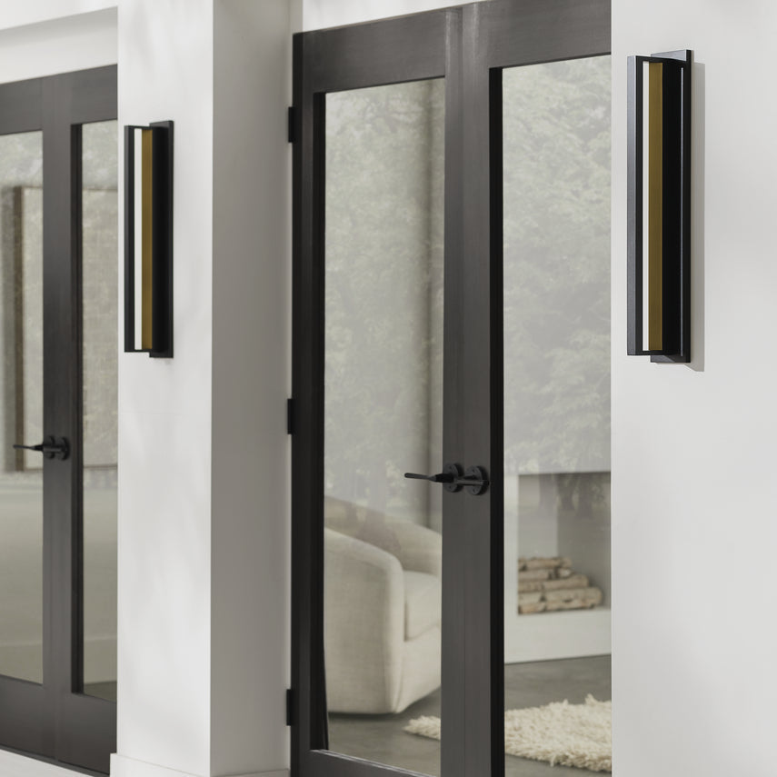 Anton 24 Wall Sconce Black by Visual & Comfort & Co