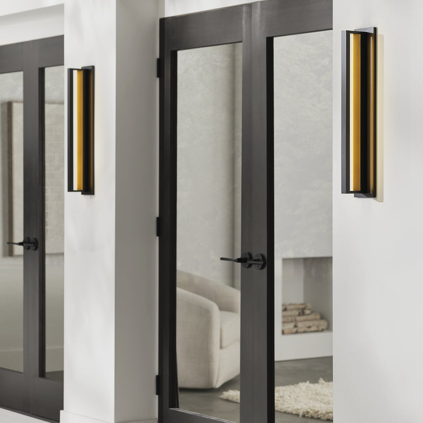 Anton 24 Wall Sconce Black by Visual & Comfort & Co