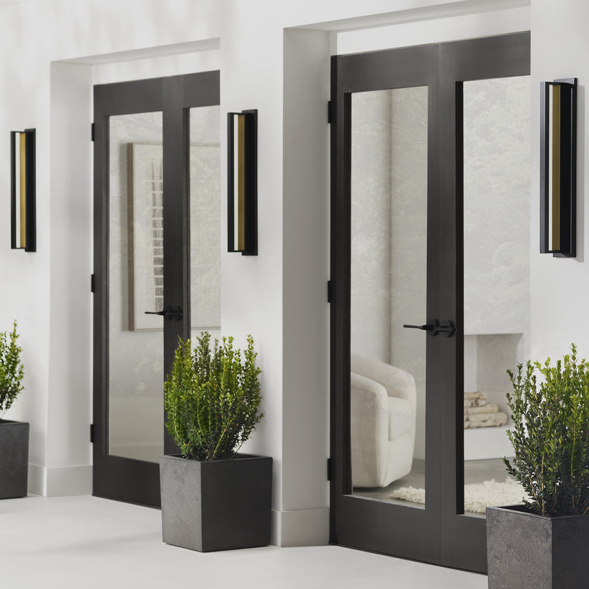 Anton 24 Wall Sconce Black by Visual & Comfort & Co