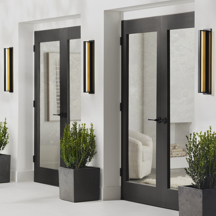 Anton 24 Wall Sconce Black by Visual & Comfort & Co