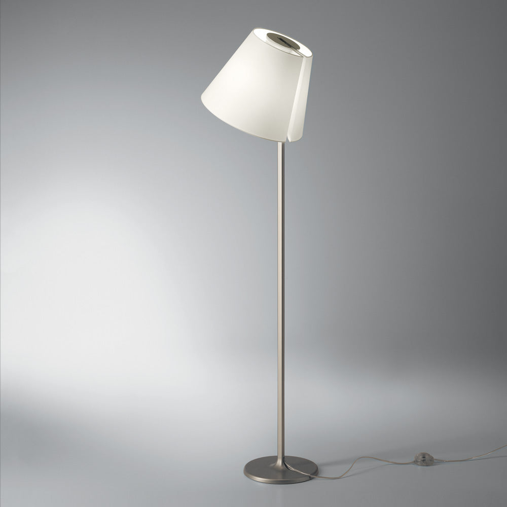 Grey Finish Melampo Floor Lamp - Sophisticated Interior Illumination