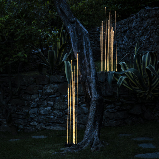 Artemide Reeds Outdoor Floor Light in a room setting