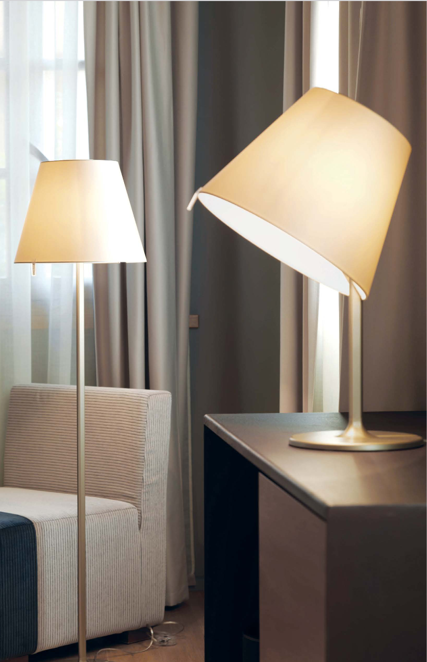 Artistic Lighting: Artemide Melampo in Action - Hotel Room Setting