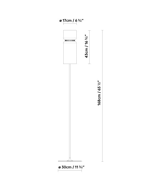 B.lux Aspen F17 dimension drawing