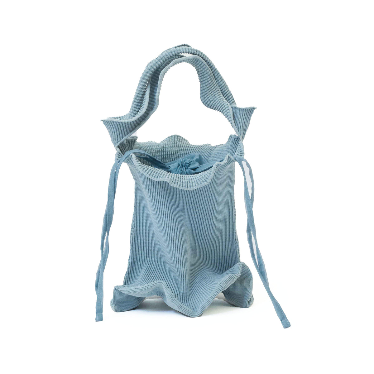 Mate Mono Lilly Bag in Light Blue – knit handbag, photo 3