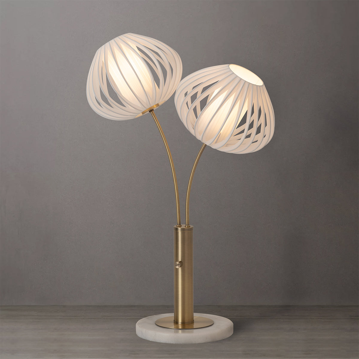 Bloom 2-Light Table Lamp by Nova of California – view 4
