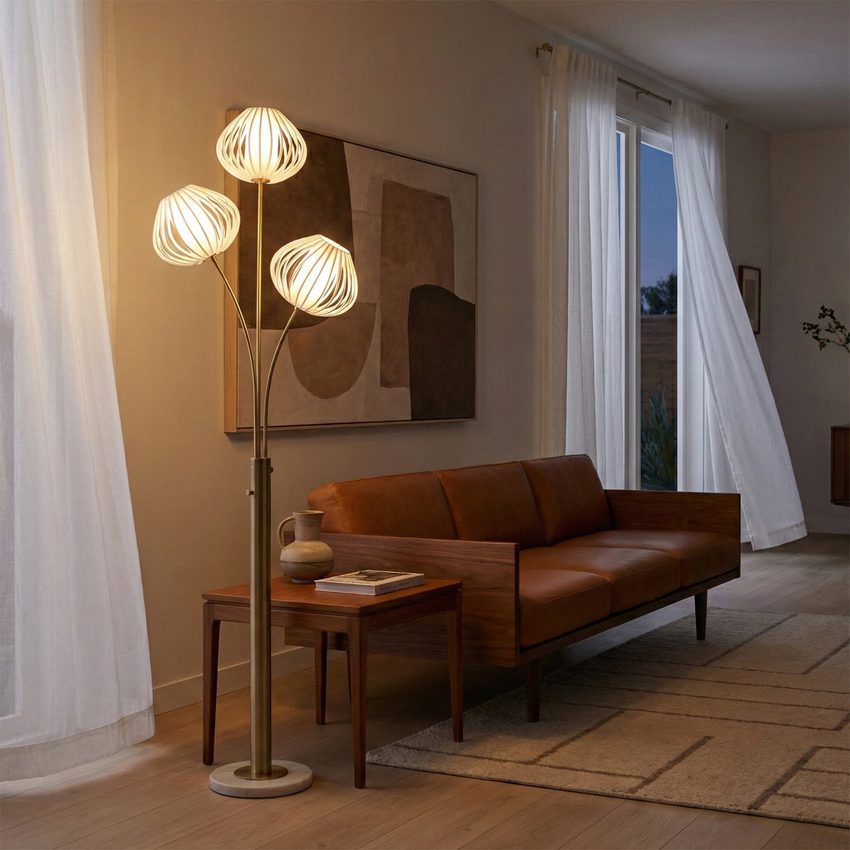 Bloom 3-Light Floor Lamp by Nova of California – view 4