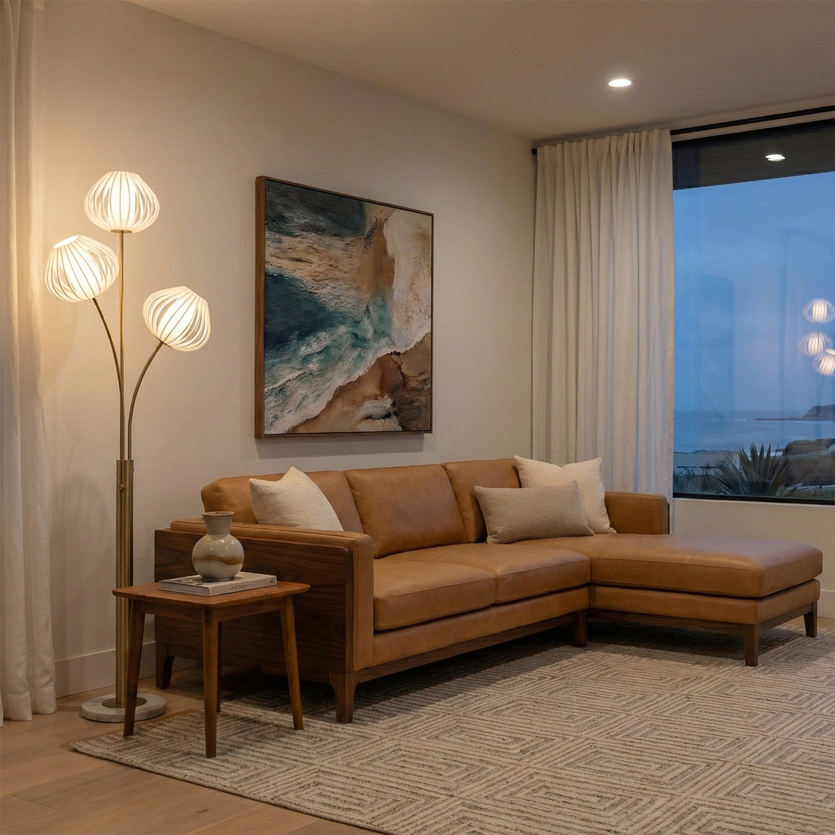 Bloom 3-Light Floor Lamp by Nova of California – view 5