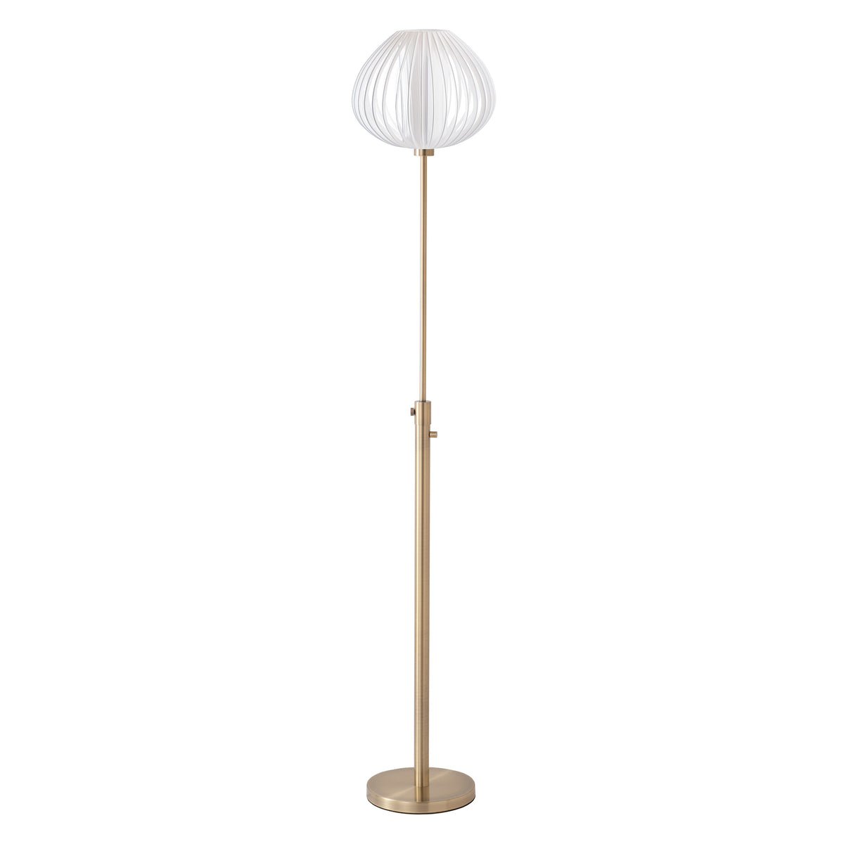 Bloom Torchiere Lamp by Nova of California, Weathered Brass – view 2