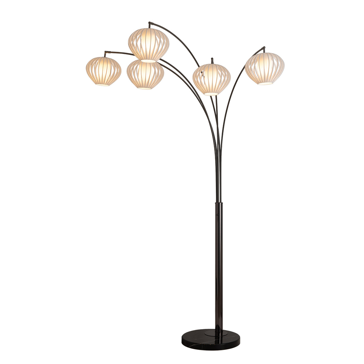 Bloom 5-Light Arc Floor Lamp by Nova of California, Default – view 2