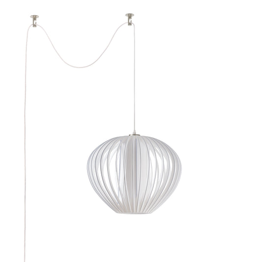 Bloom Swag Lamp by Nova of California, Satin Nickel – view 1