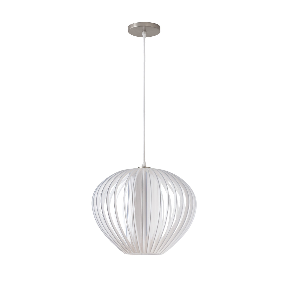 Bloom Pendant Lamp by Nova of California, Satin Nickel – view 1