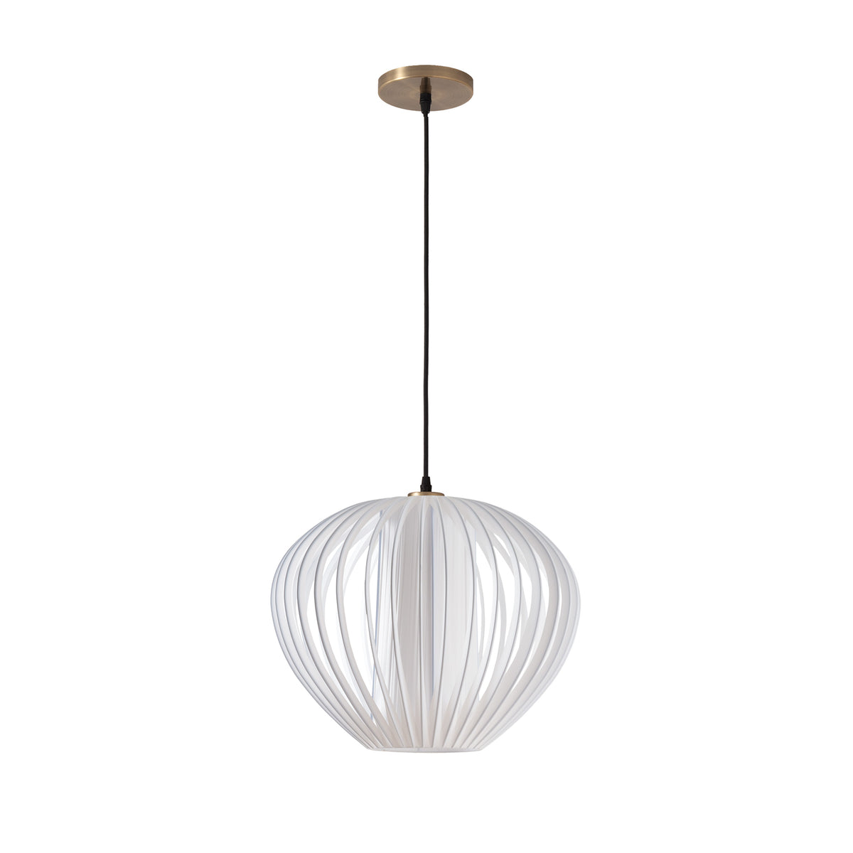 Bloom Pendant Lamp by Nova of California, Weathered Brass – view 9