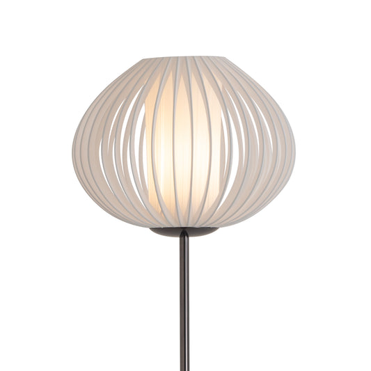 Bloom Torchiere Lamp by Nova of California, Satin Nickel – view 1