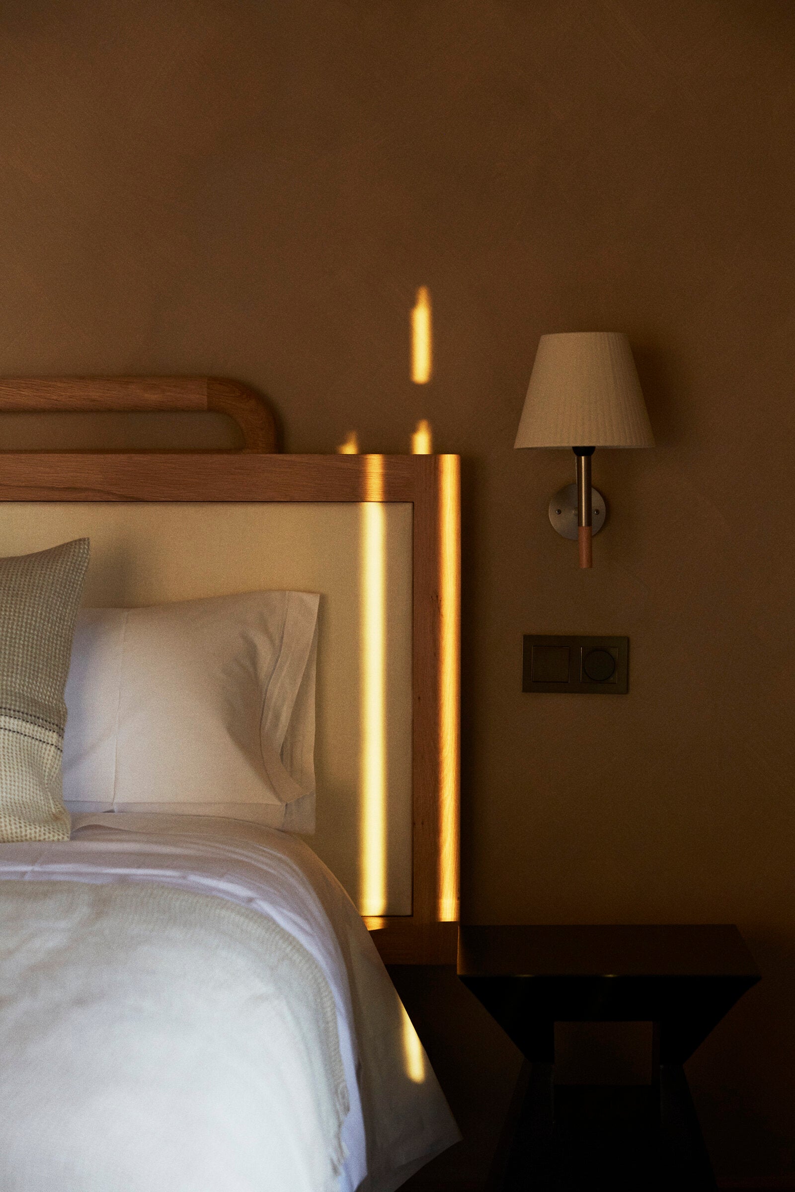Santa & Cole BC2 sconce with parchment shade option